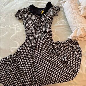 NWT Evan Picone Black and White Geometric Dress